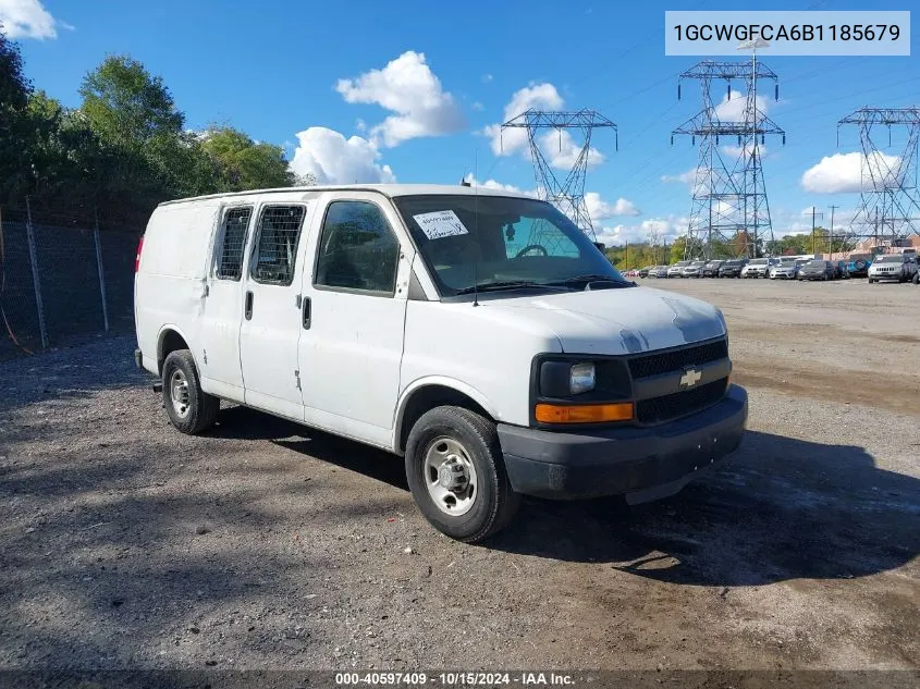 2011 Chevrolet Express 2500 Work Van VIN: 1GCWGFCA6B1185679 Lot: 40597409