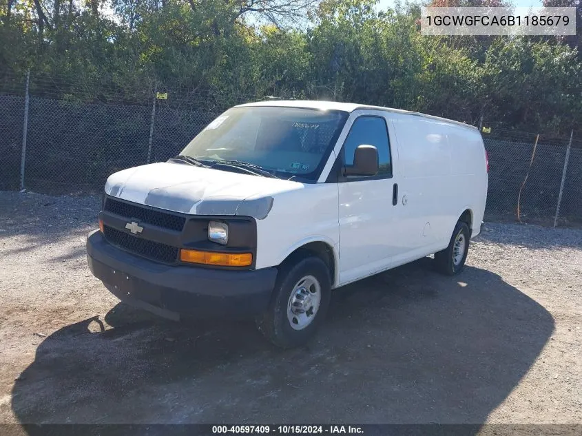 2011 Chevrolet Express 2500 Work Van VIN: 1GCWGFCA6B1185679 Lot: 40597409