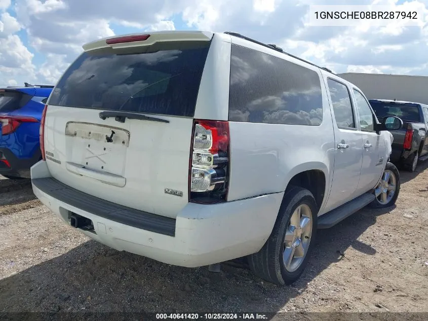 1GNSCHE08BR287942 2011 Chevrolet Suburban 1500 Ls