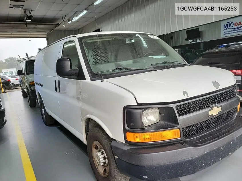 2011 Chevrolet Express G2500 VIN: 1GCWGFCA4B1165253 Lot: 40649354