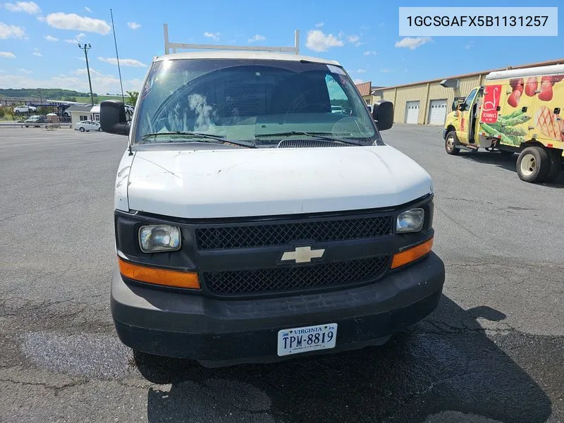 2011 Chevrolet Express 1500 Work Van VIN: 1GCSGAFX5B1131257 Lot: 40701698