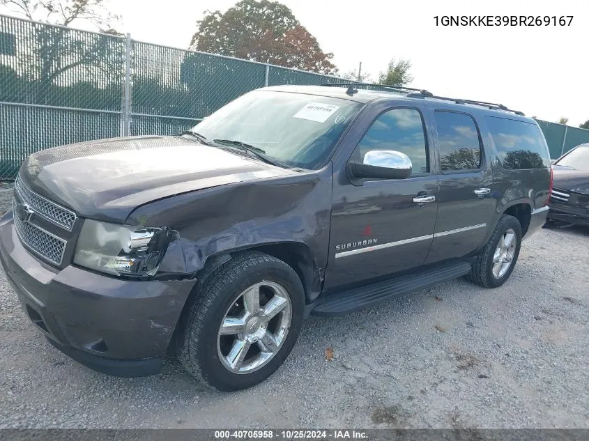 2011 Chevrolet Suburban 1500 Ltz VIN: 1GNSKKE39BR269167 Lot: 40705958