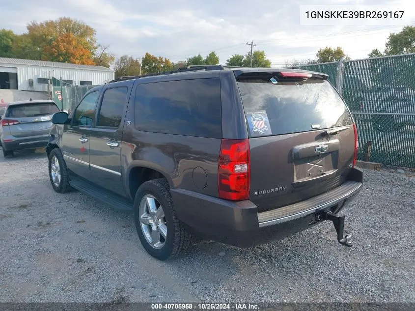 2011 Chevrolet Suburban 1500 Ltz VIN: 1GNSKKE39BR269167 Lot: 40705958