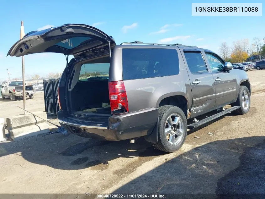 2011 Chevrolet Suburban 1500 Ltz VIN: 1GNSKKE38BR110088 Lot: 40728522