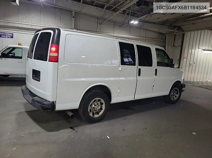 2011 Chevrolet Express G1500 VIN: 1GCSGAFX6B1184534 Lot: 40778355