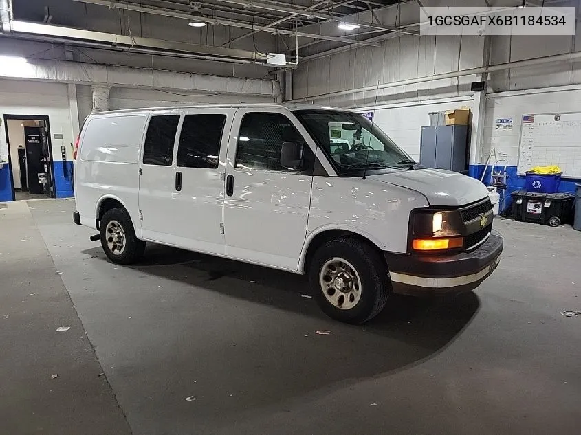 2011 Chevrolet Express G1500 VIN: 1GCSGAFX6B1184534 Lot: 40778355