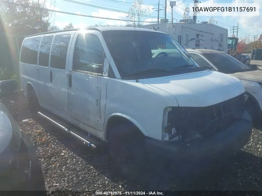 2011 Chevrolet Express G2500 Ls VIN: 1GAWGPFG1B1157691 Lot: 40792975