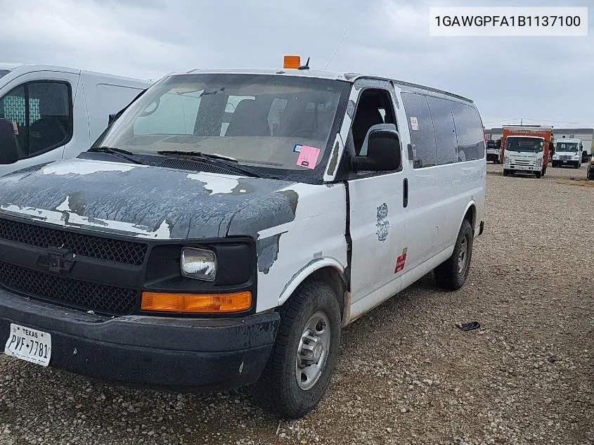 2011 Chevrolet Express G2500 Ls VIN: 1GAWGPFA1B1137100 Lot: 40793705