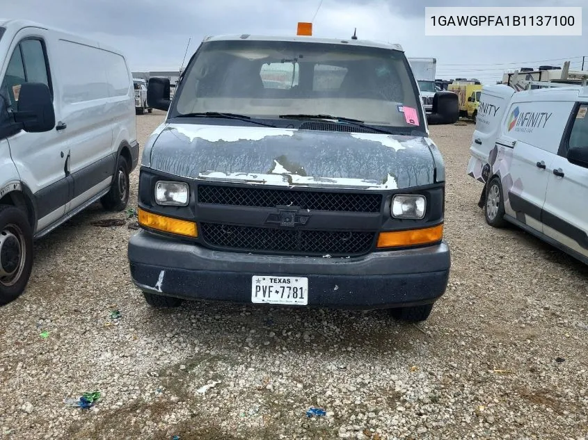 2011 Chevrolet Express G2500 Ls VIN: 1GAWGPFA1B1137100 Lot: 40793705