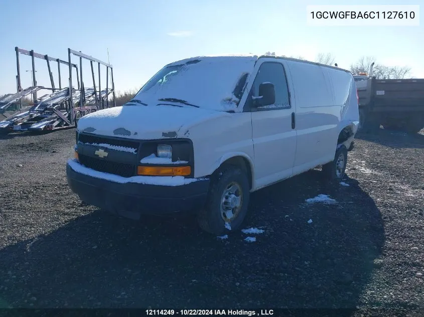 2012 Chevrolet Express VIN: 1GCWGFBA6C1127610 Lot: 12114249