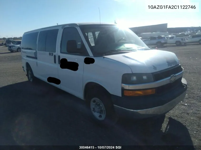 1GAZG1FA2C1122746 2012 Chevrolet Express G3500 Lt