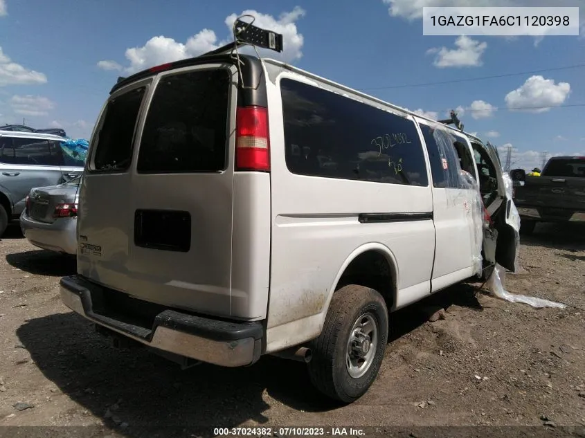 2012 Chevrolet Express 3500 Lt VIN: 1GAZG1FA6C1120398 Lot: 37024382