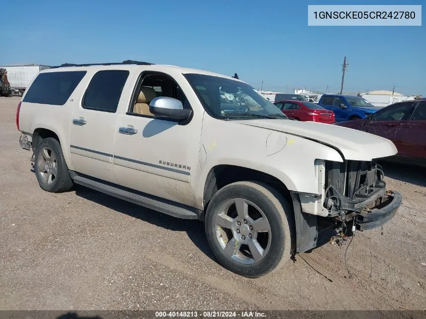 2012 Chevrolet Suburban 1500 C1500 Ltz VIN: 1GNSCKE05CR242780 Lot: 40148213