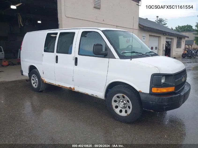 2012 Chevrolet Express 1500 Work Van VIN: 1GCSGAFX5C1161554 Lot: 40210825