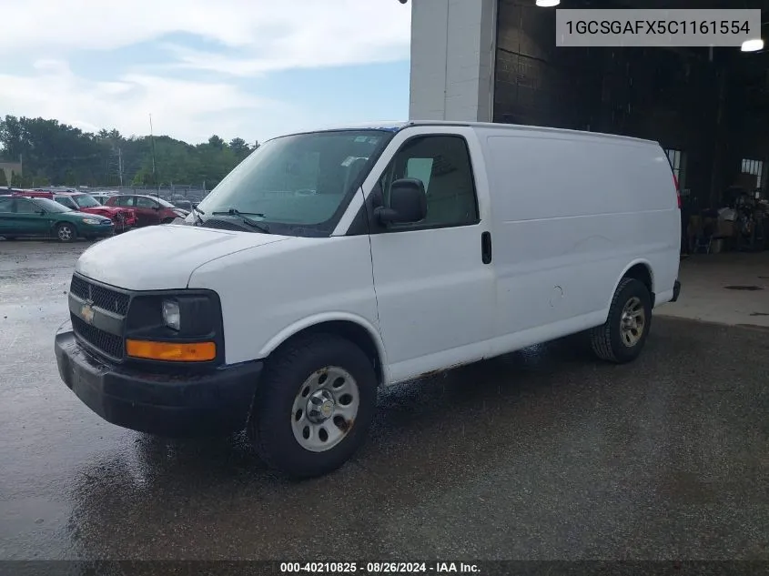 2012 Chevrolet Express 1500 Work Van VIN: 1GCSGAFX5C1161554 Lot: 40210825