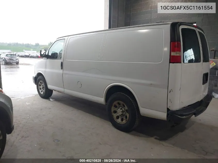 2012 Chevrolet Express 1500 Work Van VIN: 1GCSGAFX5C1161554 Lot: 40210825