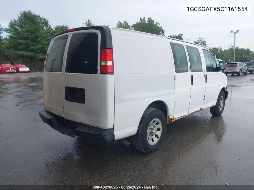 2012 Chevrolet Express 1500 Work Van VIN: 1GCSGAFX5C1161554 Lot: 40210825