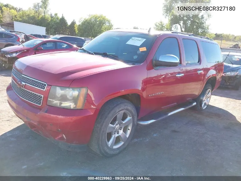 1GNSCHE08CR327180 2012 Chevrolet Suburban 1500 Ls