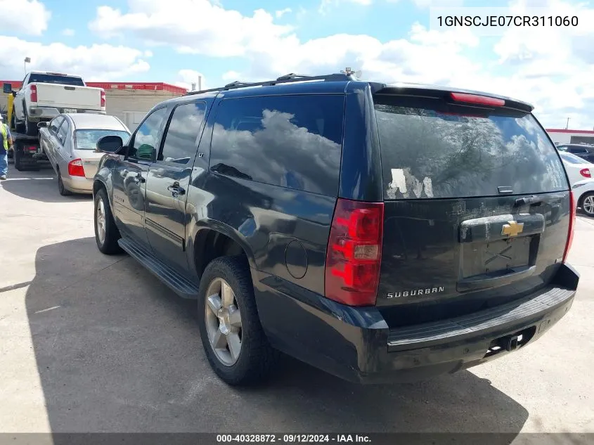 1GNSCJE07CR311060 2012 Chevrolet Suburban 1500 Lt