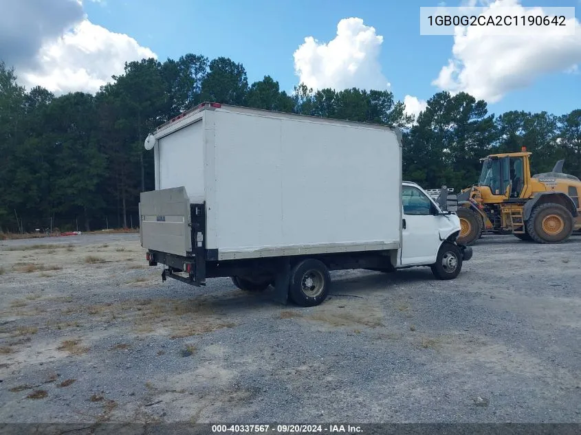 2012 Chevrolet Express Cutaway Work Van VIN: 1GB0G2CA2C1190642 Lot: 40337567