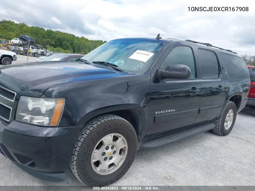 1GNSCJE0XCR167908 2012 Chevrolet Suburban 1500 Lt