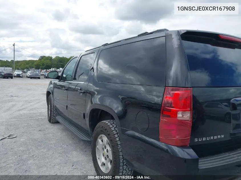 1GNSCJE0XCR167908 2012 Chevrolet Suburban 1500 Lt