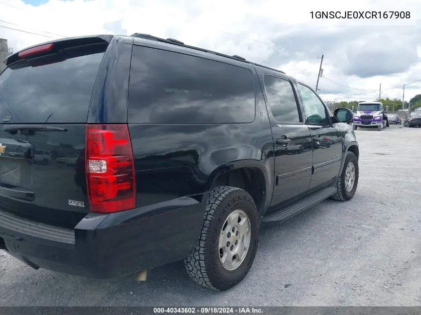 1GNSCJE0XCR167908 2012 Chevrolet Suburban 1500 Lt