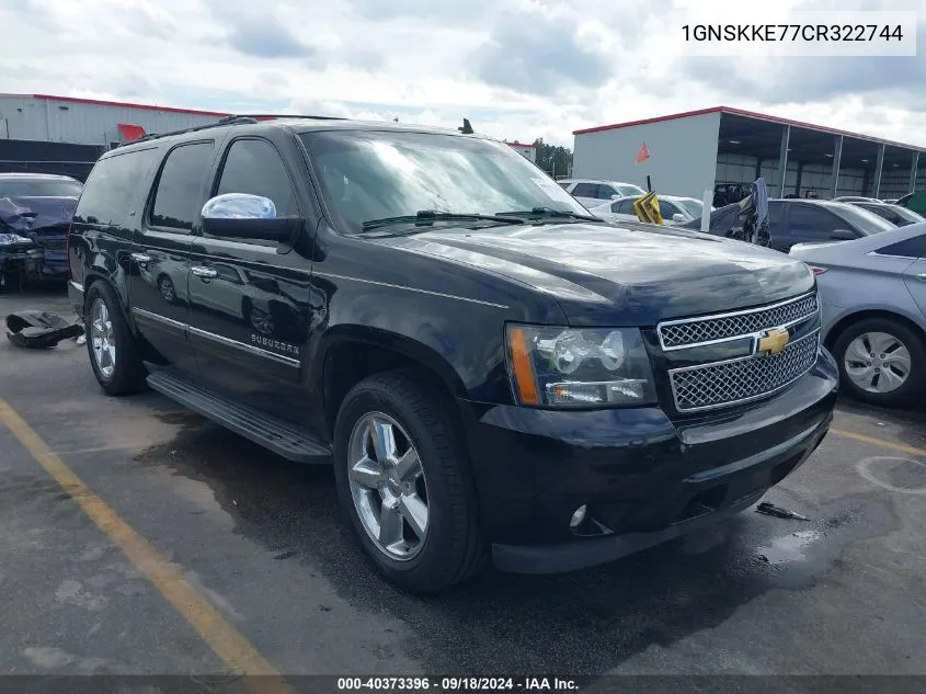 2012 Chevrolet Suburban 1500 Ltz VIN: 1GNSKKE77CR322744 Lot: 40373396