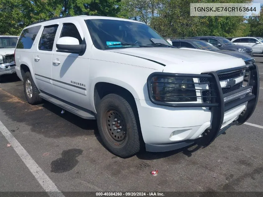 2012 Chevrolet Suburban 1500 Lt VIN: 1GNSKJE74CR163644 Lot: 40384260