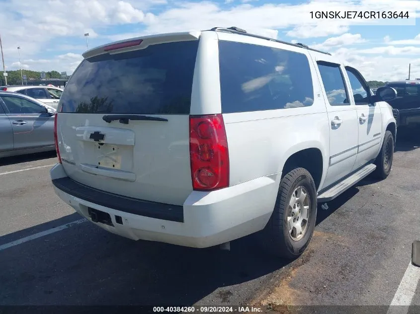 2012 Chevrolet Suburban 1500 Lt VIN: 1GNSKJE74CR163644 Lot: 40384260