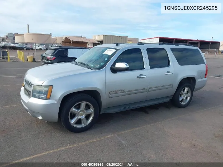 2012 Chevrolet Suburban 1500 Lt VIN: 1GNSCJE0XCR245295 Lot: 40395965