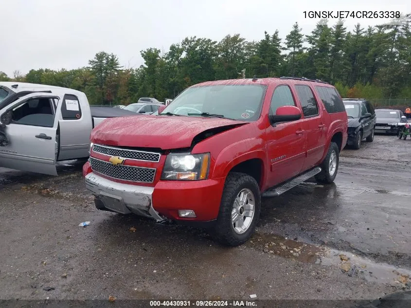 1GNSKJE74CR263338 2012 Chevrolet Suburban 1500 Lt