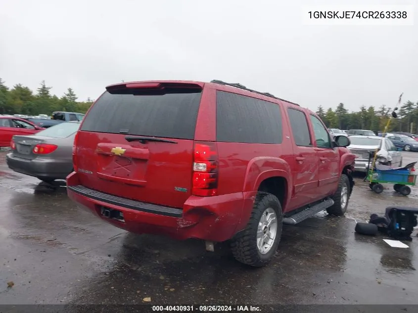 1GNSKJE74CR263338 2012 Chevrolet Suburban 1500 Lt