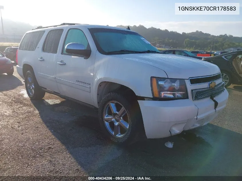 2012 Chevrolet Suburban 1500 Ltz VIN: 1GNSKKE70CR178583 Lot: 40434206