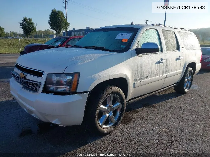 2012 Chevrolet Suburban 1500 Ltz VIN: 1GNSKKE70CR178583 Lot: 40434206