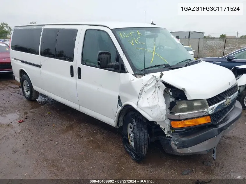 2012 Chevrolet Express 3500 Lt VIN: 1GAZG1FG3C1171524 Lot: 40439902