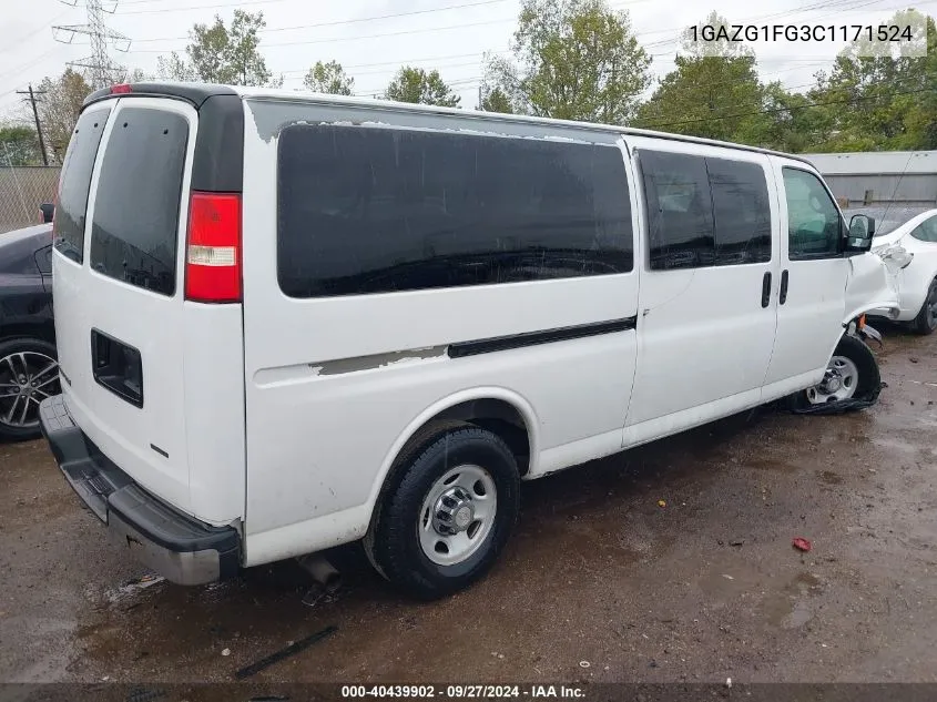 2012 Chevrolet Express 3500 Lt VIN: 1GAZG1FG3C1171524 Lot: 40439902