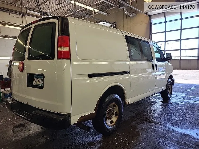 2012 Chevrolet Express G2500 VIN: 1GCWGFCA8C1144178 Lot: 40444813