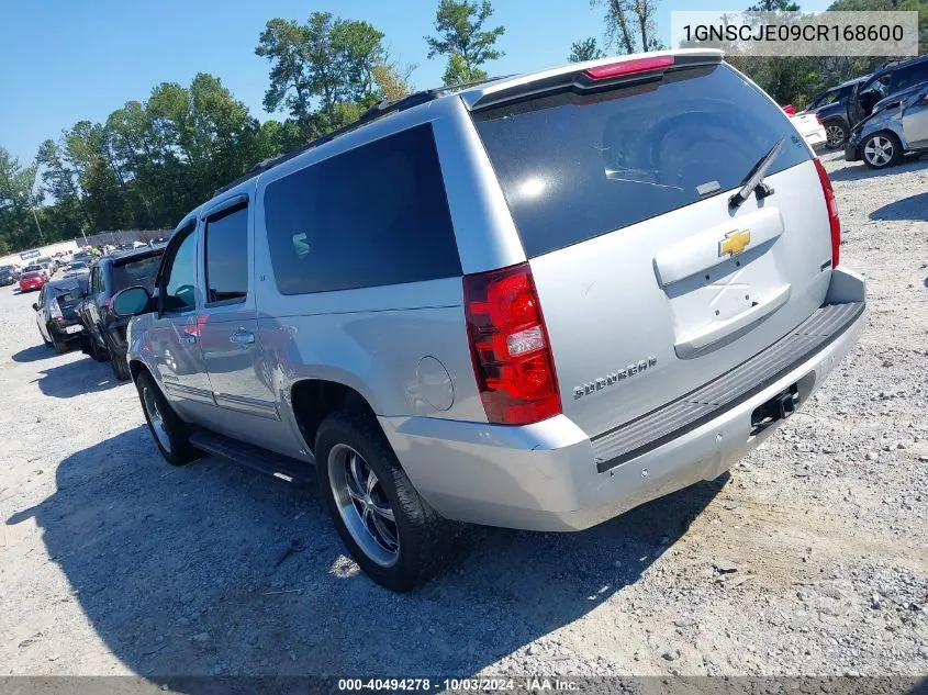 2012 Chevrolet Suburban 1500 Lt VIN: 1GNSCJE09CR168600 Lot: 40494278