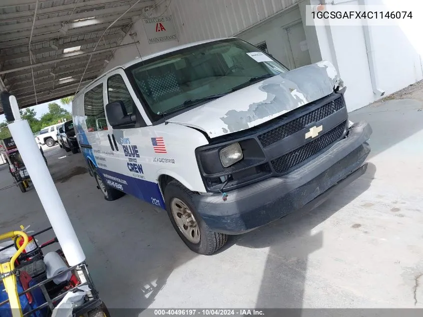 2012 Chevrolet Express 1500 Work Van VIN: 1GCSGAFX4C1146074 Lot: 40496197