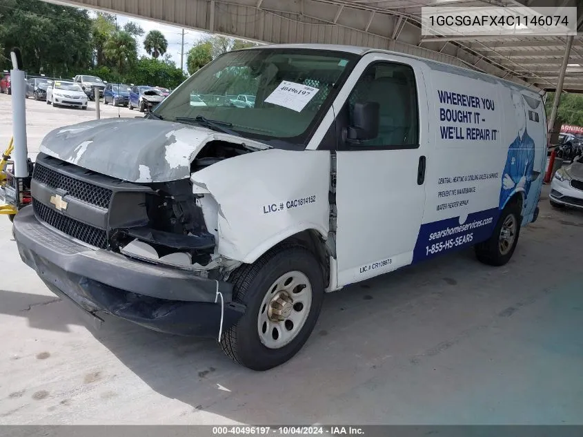 2012 Chevrolet Express 1500 Work Van VIN: 1GCSGAFX4C1146074 Lot: 40496197