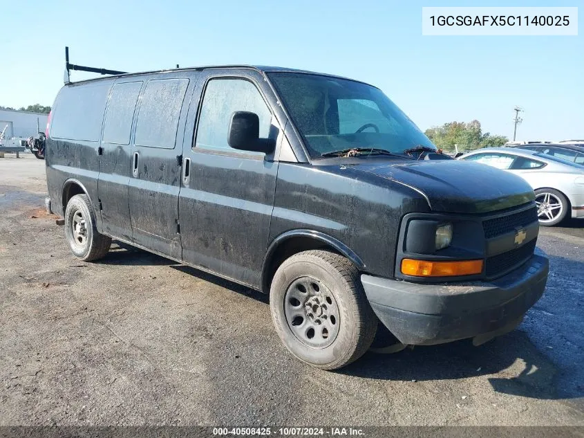 1GCSGAFX5C1140025 2012 Chevrolet Express G1500