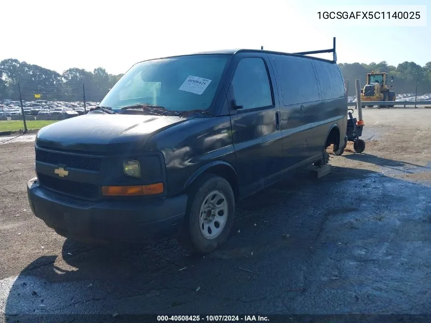 1GCSGAFX5C1140025 2012 Chevrolet Express G1500