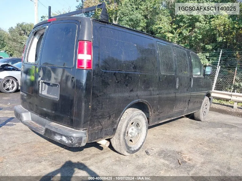 1GCSGAFX5C1140025 2012 Chevrolet Express G1500