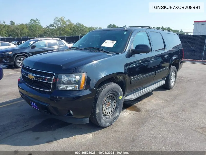 2012 Chevrolet Suburban 1500 Lt VIN: 1GNSKJE7XCR208991 Lot: 40528625