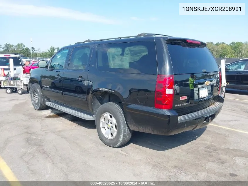 2012 Chevrolet Suburban 1500 Lt VIN: 1GNSKJE7XCR208991 Lot: 40528625