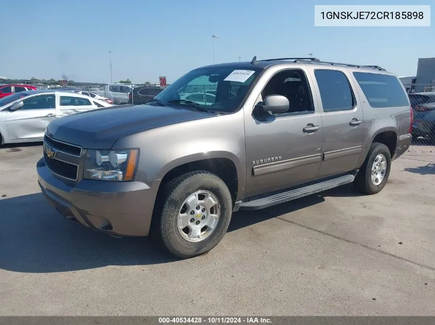 2012 Chevrolet Suburban 1500 Lt VIN: 1GNSKJE72CR185898 Lot: 40534428