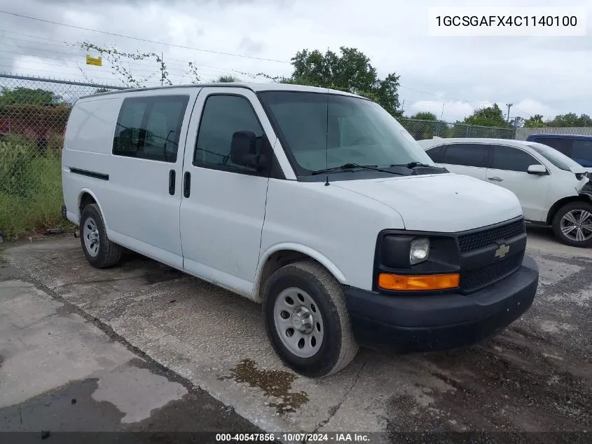 1GCSGAFX4C1140100 2012 Chevrolet Express 1500 Work Van