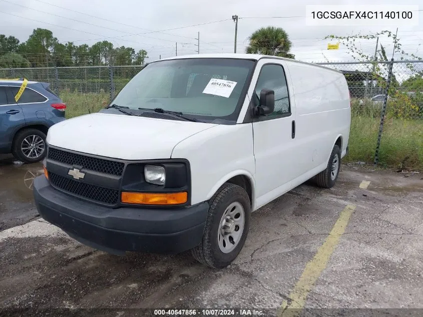 2012 Chevrolet Express 1500 Work Van VIN: 1GCSGAFX4C1140100 Lot: 40547856