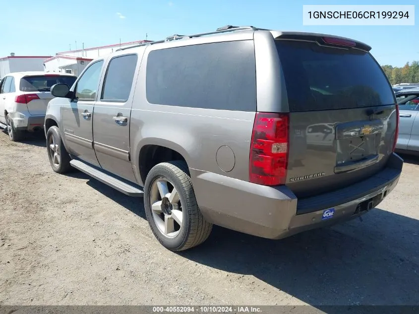 2012 Chevrolet Suburban 1500 Ls VIN: 1GNSCHE06CR199294 Lot: 40552094